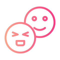 emotions gradient icon