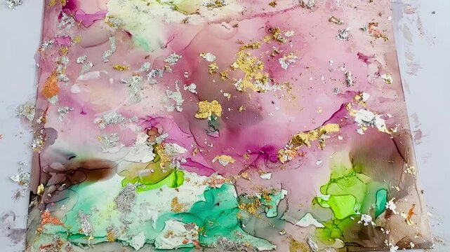 abstract background made of alcohol ink
