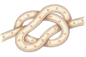 Close-up of a brown pattern corn snake, a wild reptile isolated on a white background