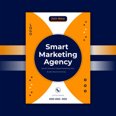 Digital Marketing Agency Flyer Template - Corporate Business Promotion Design