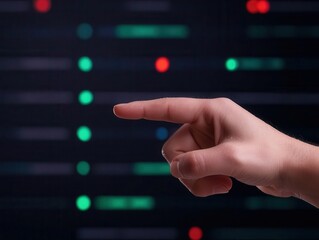 Augmented reality interface showing marketing campaign results, futuristic business analytics concept