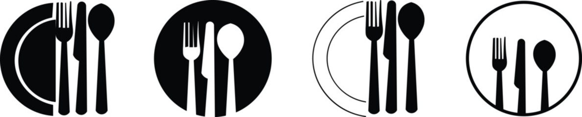 spoon and fork vector illustration