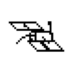 Fototapeta premium pixelate satelite