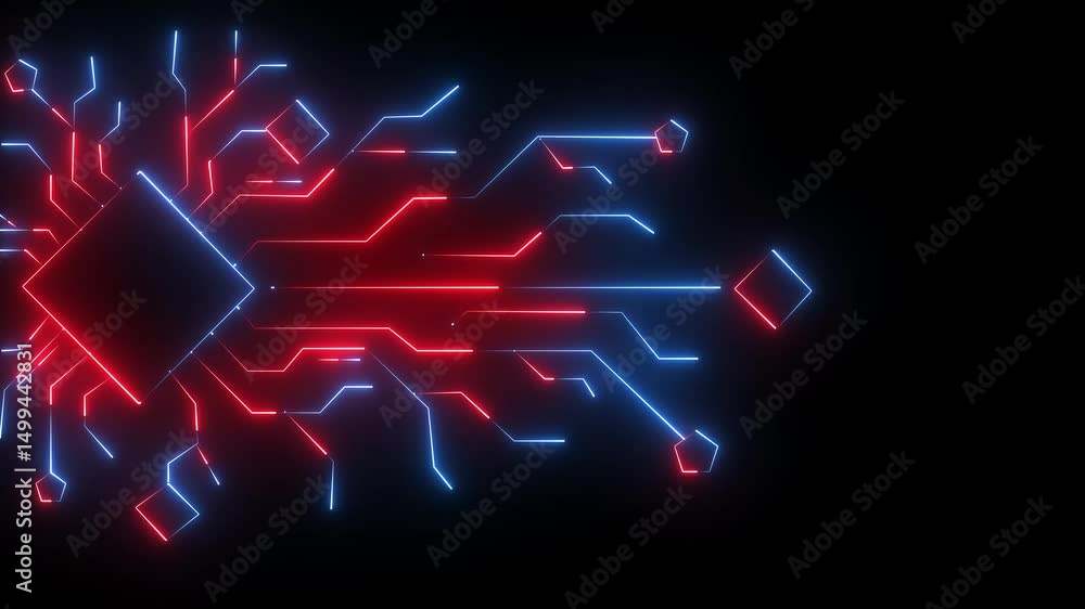 Poster abstract digital line particle data background connecting technology concept abstract technological 