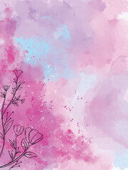 abstract watercolor hand painted background illustration art