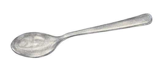 スプーン　手描き　水彩