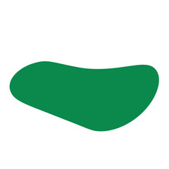 Green blob shape