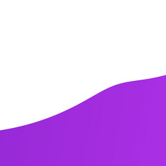 Purple gradient shape in wave style