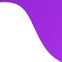 Purple gradient shape in wave style