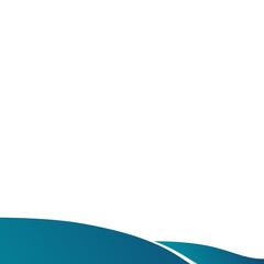 Blue gradient shape in wave style design for branding, advertising with abstract shapes. Modern background shape for cover, invitation, poster, banner, flyer, template