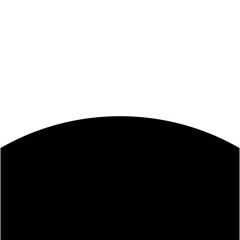 Black curve shape on transparent background. Black shape for corporate business flyer brochure template cover header banner poster design