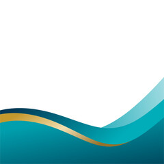 Header shape background for website design. Abstract blue border shape for banner. Blue gradient abstract shape for template web cover, presentation banner, flyer, brochure shape