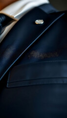 close up of a suit and tie