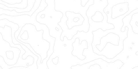 Abstract grey Topographic map design on white background with Seamless pattern with lines. geographic contour map paper texture. Retro topographic map. geographic mountain relief. Vector.Illustration.