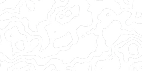 Abstract grey Topographic map design on white background with Seamless pattern with lines. geographic contour map paper texture. Retro topographic map. geographic mountain relief. Vector.Illustration.