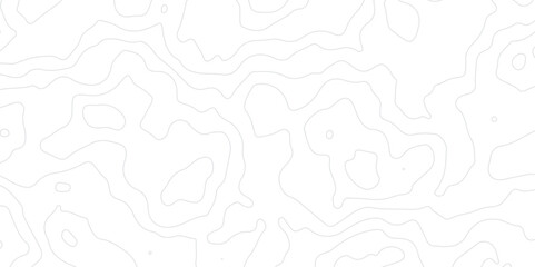 Abstract grey Topographic map design on white background with Seamless pattern with lines. geographic contour map paper texture. Retro topographic map. geographic mountain relief. Vector.Illustration.