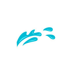 blue water splash vector illustration
