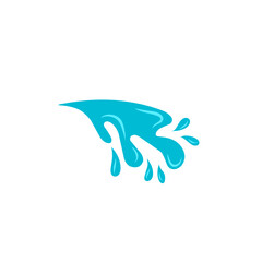 blue water splash vector illustration