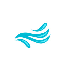 Naklejka premium blue water splash vector illustration