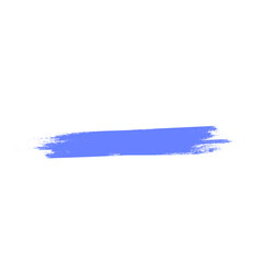 Blue watercolor brush stroke isolated on transparent background. 