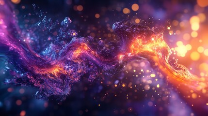 Fototapeta premium Vibrant Dynamic Dimensions Background in 8K with Realistic Lighting and Abstract Energy Flow