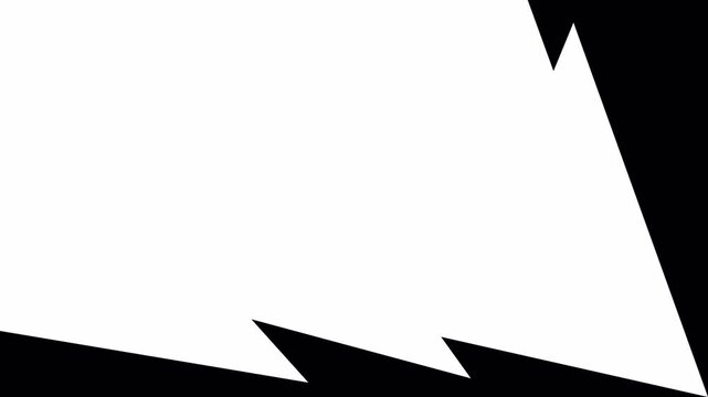 Lightning Strike Transition Animation - Bold Flash Cut Scene Change. Dynamic transition animation with a white lightning bolt cutting through the screen, revealing the next scene. Alpha channel.