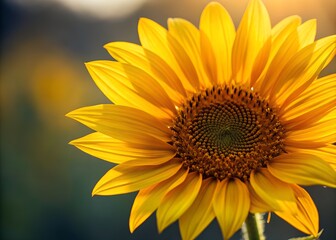 Naklejka premium Yellow Sunflower Closeup