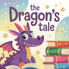 Book cover for kids illustration or coloring book