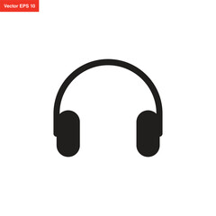 headphone, headset operator call center icon design template