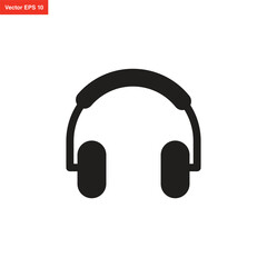 Fototapeta premium headphone, headset operator call center icon design template