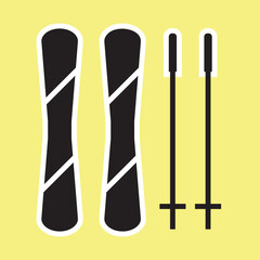 Ski Icon Design