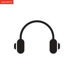 headphone, headset operator call center icon design template