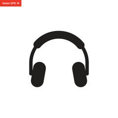 headphone, headset operator call center icon design template