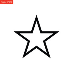 Fototapeta premium line art star icon design
