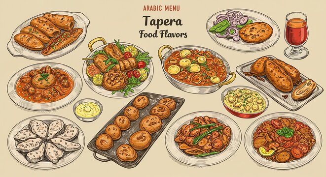 Arabic Food Tapera Flavors Menu Dishes