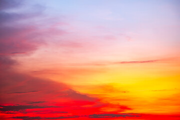 Beautiful , luxury soft gradient orange gold clouds and sunlight on the blue sky perfect for the...