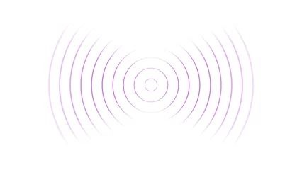 Fotobehang Fractal waves Radio waves wireless network tower concept isolated on white background  © Easin Arafat