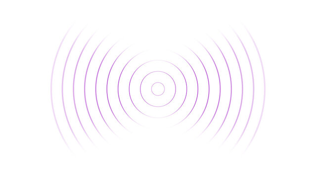 Radio waves wireless network tower concept isolated on white background