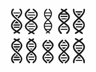 Collection of DNA, Virus, and Molecule Icons