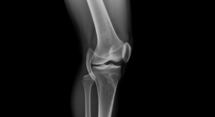 Knee joints radiographic reveal