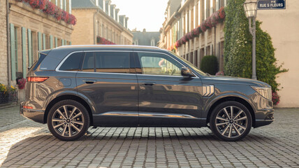 SUV car in the street