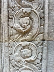 detail of the door of a temple