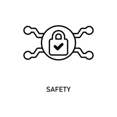 Obraz premium Icon a safety, isolated against a clean background.