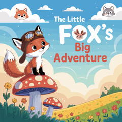 Book cover for kids illustrative or coloring book