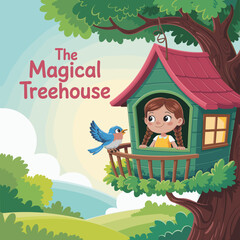 Book cover for kids illustrative or coloring book