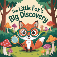 Obraz premium Book cover for kids illustrative or coloring book