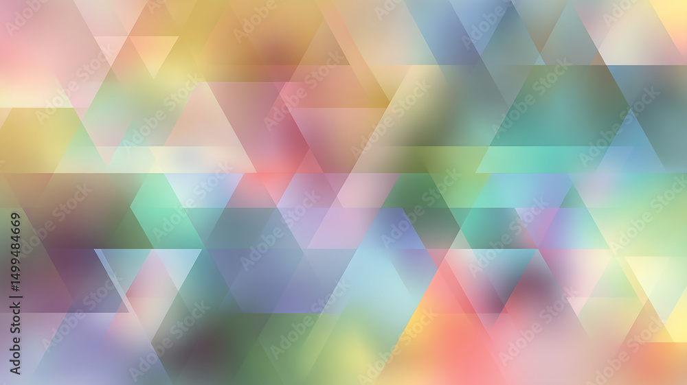 Poster abstract triangular background, repeating patterns with soft color gradient