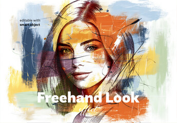 Freehand Look Photo Effect