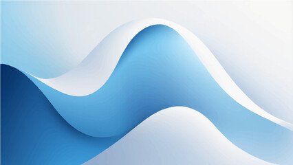 Abstract blue wave background with dynamic lines and modern digital style