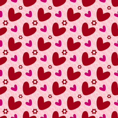 Minimalist Aesthetic Touch: Love Themed seamless pattern and White Circle as a Symbol of Balance and Eternity